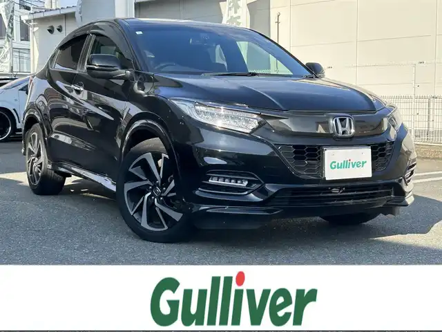 ホンダ ヴェゼル RS ホンダセンシング 福岡県 2019(令1)年 3.5万km クリスタルブラックパール 純正ナビ（VXM-197VFEi）/（ラジオ/CD/DVD/BT/フルセグTV）/アダプティブクルーズコントロール/バックカメラ/パドルシフト/前席シートヒーター/ドライブレコーダー/ビルトインETC/USB入力端子/純正18インチアルミホイール/純正フロアマット/レーンキープアシスト/横滑り防止装置/衝突被害軽減システム/オートライト/ステアリングスイッチ/アイドリングストップ/ドアバイザー/スペアキー/取扱説明書/保証書