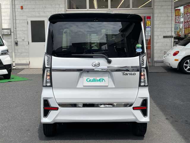 ダイハツ タント カスタム RS セレクション 東京都 2020(令2)年 2万km ブラックマイカメタリック/シャイニングホワイトパール 純正SDナビ/・フルセグTV/・Bluetooth接続/・FM・AM/・DVD再生機能/黒革ハーフレザーシート/・シートヒータ/両側パワースライドドア/衝突被害軽減ブレーキ/バックカメラ/・全周囲カメラ/LEDヘッドランプ/ドラレコ/ETC/ABS/横滑り防止/盗難防止/コーナーセンサー/SRSエアバッグ/オートライト/スマートキー/保証書＆取扱説明書