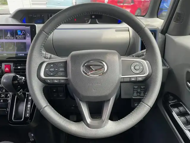 ダイハツ タント カスタム RS セレクション 東京都 2020(令2)年 2万km ブラックマイカメタリック/シャイニングホワイトパール 純正SDナビ/・フルセグTV/・Bluetooth接続/・FM・AM/・DVD再生機能/黒革ハーフレザーシート/・シートヒータ/両側パワースライドドア/衝突被害軽減ブレーキ/バックカメラ/・全周囲カメラ/LEDヘッドランプ/ドラレコ/ETC/ABS/横滑り防止/盗難防止/コーナーセンサー/SRSエアバッグ/オートライト/スマートキー/保証書＆取扱説明書