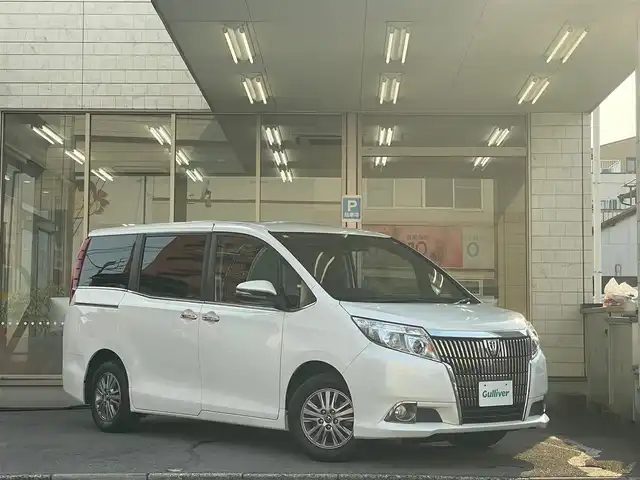 トヨタ エスクァイア Xi 愛知県 2016(平28)年 12.8万km ホワイトパールクリスタルシャイン /当店買取/法人1オーナー/禁煙/8人乗り//純正NSZT-Y66T/9インチSDナビ//バックカメラ//PCS/LDA/LEDヘッド/AHB/Aライト//リヤサンシェード//Aストップ/純正15アルミホイール//左Pスライドドア//ビルトインETC//ISOFIX/革巻きステアリング//保証書/ナビ取説/取説/スペアキー/スマートキー