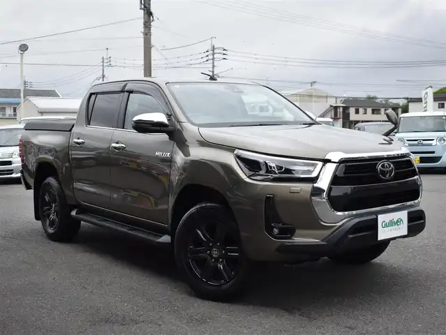 トヨタ ハイラックス Z 福岡県 2021(令3)年 2.5万km オキサイドブロンズM プリクラッシュセーフティ/純正メモリナビ/フルセグ/CD/DVD/BT/バックカメラ/純正LEDヘッドライト/純正17インチアルミホイール/純正ハードトノカバー/純正フロアマット/レーダークルーズコントロール/革巻きステアリング/ステアリングリモコン/コーナーセンサー/ETC/ディーゼルターボ/センターデフロック/レーンキープアシスト/新車時保証書/取扱説明書