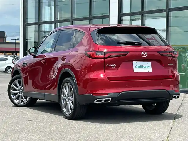 マツダ ＣＸ－６０ XD Lパッケージ 道南・函館 2023(令5)年 2万km ソウルレッドクリスタルM ・スマートキー＆プッシュスタート/・パドルシフト/・ヘッドアップディスプレイ/・置くだけ充電/・全席シートヒーター/・運転席メモリシート/・ハンドルヒーター/・純正ナビ(Bluetooth/USB/HDMI/TV/AppleCarPlay/AndroidAuto)/・電動格納ウィンカーミラー/・純正フロアマット/・純正20インチAW/・バックカメラ/・全方位カメラ/・追従走行付きクルーズコントロール/・社外ETC/・前後ドラレコ/・前席パワーシート