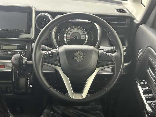 スズキ スペーシア カスタム HYBRID XS 群馬県 2020(令2)年 5.7万km フェニックスレッドパール 両側パワースライドドア　社外ナビ　フルセグ　Bluetooth　DVD　SD　ＥＴＣ　Ｄ席シートヒーター　ＬＥＤヘッドライト　ＬＥＤフォグランプ　後席サーキュレーター　後席サンシェード　