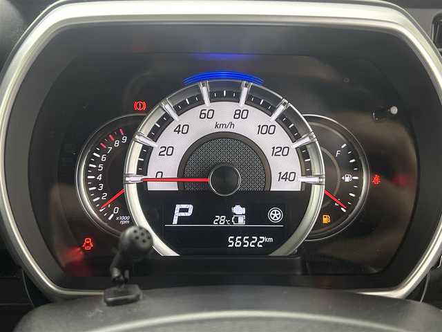 スズキ スペーシア カスタム HYBRID XS 群馬県 2020(令2)年 5.7万km フェニックスレッドパール 両側パワースライドドア　社外ナビ　フルセグ　Bluetooth　DVD　SD　ＥＴＣ　Ｄ席シートヒーター　ＬＥＤヘッドライト　ＬＥＤフォグランプ　後席サーキュレーター　後席サンシェード　