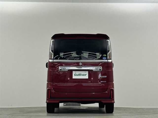 スズキ スペーシア カスタム HYBRID XS 群馬県 2020(令2)年 5.7万km フェニックスレッドパール 両側パワースライドドア　社外ナビ　フルセグ　Bluetooth　DVD　SD　ＥＴＣ　Ｄ席シートヒーター　ＬＥＤヘッドライト　ＬＥＤフォグランプ　後席サーキュレーター　後席サンシェード　