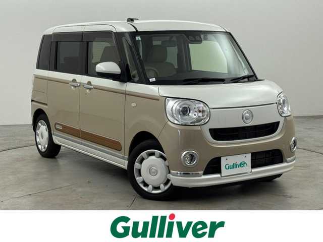 ダイハツ ムーヴ キャンバス G メイクアップ VS SAⅢ 福岡県 2021(令3)年 3.6万km パールホワイトⅢ/ナチュラルベージュマイカメタリック 2トーン 純正ナビ／フルセグＴＶ／BT/ＥＴＣ　/ドライブレコーダー　/両側パワースライドドア　/全方位カメラ　/シートヒーター　/衝突軽減被害システム　/横滑り防止装置　/オートライト　/アイドリングストップ　/オートハイビーム