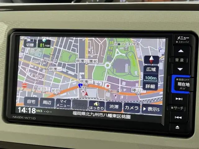 ダイハツ ムーヴ キャンバス G メイクアップ VS SAⅢ 福岡県 2021(令3)年 3.6万km パールホワイトⅢ/ナチュラルベージュマイカメタリック 2トーン 純正ナビ／フルセグＴＶ／BT/ＥＴＣ　/ドライブレコーダー　/両側パワースライドドア　/全方位カメラ　/シートヒーター　/衝突軽減被害システム　/横滑り防止装置　/オートライト　/アイドリングストップ　/オートハイビーム