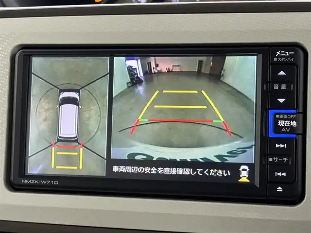 ダイハツ ムーヴ キャンバス G メイクアップ VS SAⅢ 福岡県 2021(令3)年 3.6万km パールホワイトⅢ/ナチュラルベージュマイカメタリック 2トーン 純正ナビ／フルセグＴＶ／BT/ＥＴＣ　/ドライブレコーダー　/両側パワースライドドア　/全方位カメラ　/シートヒーター　/衝突軽減被害システム　/横滑り防止装置　/オートライト　/アイドリングストップ　/オートハイビーム