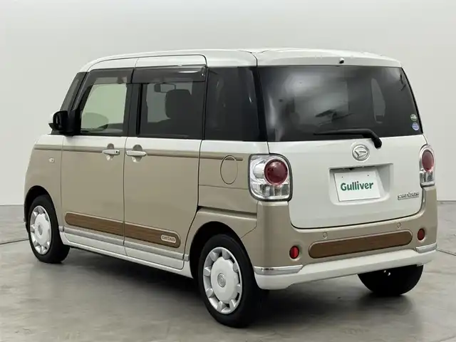 ダイハツ ムーヴ キャンバス G メイクアップ VS SAⅢ 福岡県 2021(令3)年 3.6万km パールホワイトⅢ/ナチュラルベージュマイカメタリック 2トーン 純正ナビ／フルセグＴＶ／BT/ＥＴＣ　/ドライブレコーダー　/両側パワースライドドア　/全方位カメラ　/シートヒーター　/衝突軽減被害システム　/横滑り防止装置　/オートライト　/アイドリングストップ　/オートハイビーム