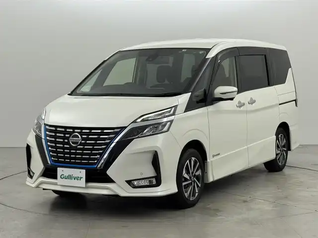 日産 セレナ e－パワー ハイウェイスター V 福岡県 2022(令4)年 3.6万km ブリリアントホワイトパール 純正１０型ナビ　/全方位カメラ　/デジタルルームミラー　/プロパイロット　/コーナーセンサー　/エマージェンシーブレーキ　/レーンキープ　/ＢＳＷ　/両側電動スライドドア　/シートヒーター　/ステアリングヒーター　/ＬＥＤヘッドライト