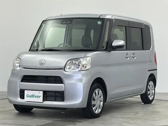 ダイハツ タント X リミテッド SAⅢ 群馬県 2018(平30)年 2.2万km ブライトシルバーメタリック 純正７インチナビ　パノラマモニター　両側パワースライドドア　オートマチックハイビーム　ベンチシート　コーナーセンサー　スマートキー　横滑り防止装置　盗難防止装置　ＥＴＣ　アイドリングストップ　禁煙車
