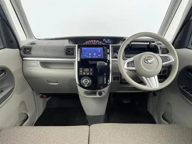 ダイハツ タント X リミテッド SAⅢ 群馬県 2018(平30)年 2.2万km ブライトシルバーメタリック 純正７インチナビ　パノラマモニター　両側パワースライドドア　オートマチックハイビーム　ベンチシート　コーナーセンサー　スマートキー　横滑り防止装置　盗難防止装置　ＥＴＣ　アイドリングストップ　禁煙車