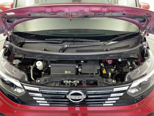 日産 ルークス X 栃木県 2023(令5)年 5.8万km スパークリングレッドM 9型純正ディスプレイオーディオ/　　Bluetooth/スマホ連携/AM/FM/アラウンドビューモニター/ビルトインETC/オートハイビーム/フロント&バックソナー/インテリジェント エマージェンシーブレーキ/踏み間違い衝突防止アシスト/車線逸脱防止支援システム/車線逸脱警報/標識認識機能/先行車発進お知らせ/純正ドライブレコーダー/片側パワースライドドア/ハンズフリードア/純正フロアマット/オートライト/LEDヘッドライト/プッシュスタート/スマートキー/スペア１本