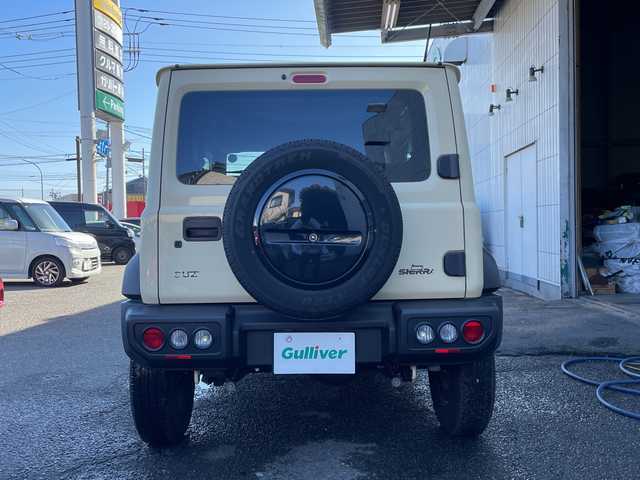 スズキ ジムニー シエラ JL 神奈川県 2022(令4)年 0.3万km シフォンアイボリーM ワンオーナー/プッシュスタート/社外SDナビ/Bluetooth接続/ビルトインETC/シートヒーター/デジタルインナーミラー型ドライブレコーダー/ダウンヒルアシスト/オートライト/電動格納ミラー/LEDライト、フォグライト