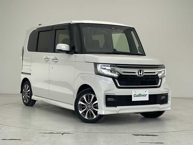 ホンダ Ｎ ＢＯＸ カスタム L 沖縄県 2021(令3)年 3.7万km プラチナホワイトパール 純正ナビＴＶ　/Ｂｌｕｅｔｏｏｔｈ　/バックカメラ　/ビルトインＥＴＣ　/スペアキー　/後方コーナーセンサー　/前方ドラレコ　/レーンアシスト/オートライト/片側パワースライドドア/追従クルーズコントロール