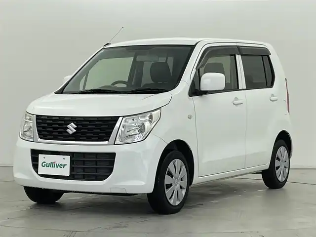 スズキ ワゴンＲ FX 群馬県 2015(平27)年 4.9万km スペリアホワイト 雹害車/純正オーディオ/・AM/FM/CD/AUX/運転席シートヒーター/ＥＴＣ車載器/電動格納ミラー/リモコンキー／スペアキー/ハロゲンヘッドランプ/ヘッドライトレベライザー/パワーウィンドウ/社外フロアマット/保証書／取扱説明書