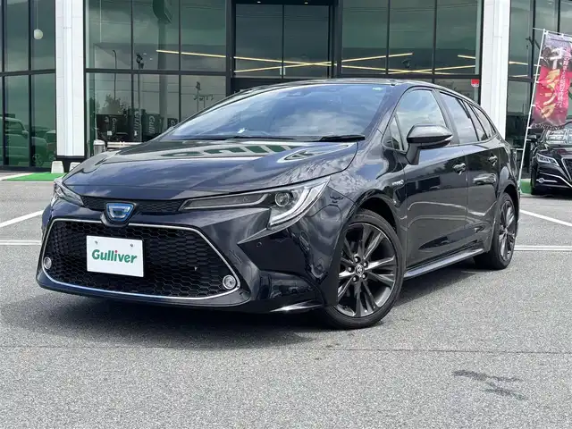 トヨタ カローラツーリング ハイブリッド ダブルバイビー 奈良県 2020(令2)年 2.3万km スパークリングブラックパールクリスタルシャイン 10.5インチディスプレイオーディオ /ナビキット装備 /レーダークルーズコントロール /ブラインドスポットモニター　/ETC2.0 /バックカメラ /LEDヘッドライト /ハーフレザーシート /トヨタセーフティセンス/前後ドライブレコーダー/オートライト/オートハイビーム/LEDヘッドライト
