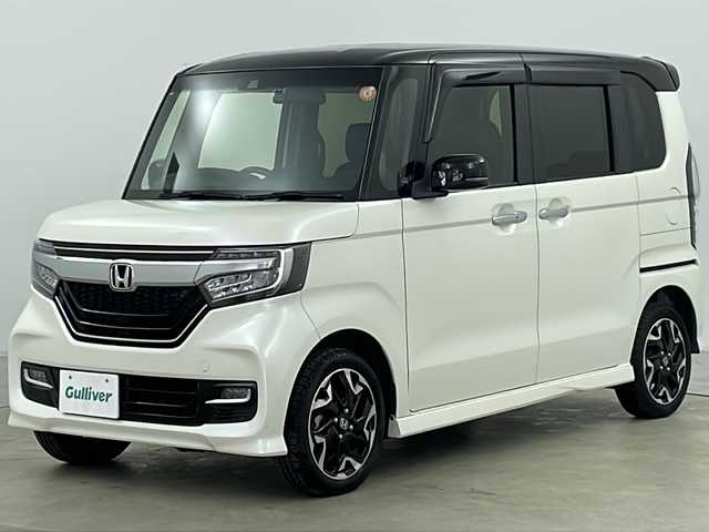 ホンダ Ｎ ＢＯＸ カスタム G EX ターボ ホンダセンシング 道央・札幌 2018(平30)年 4.7万km プレミアムホワイトパールⅡ ・ワンオーナー/・純正ナビ&CD&DVD&BT&USB/・両側パワースライドドア/・バックカメラ/・Honda SENSING/・衝突軽減ブレーキ/・誤発進抑制機能/・後方誤発進抑制機能/・歩行者事故低減ステアリング/・路外逸脱抑制機能/・アダプティブクルーズコントロール/・車線維持支援システム/・先行車発進お知らせ機能/・標識認識機能/・コーナーセンサー/・アイドリングストップ/・前席シートヒーター/・ハーフレザーシート/・純正ドライブレコーダー/・ビルトインETC/・パドルシフト/・ステアリングスイッチ/・電動格納ミラー/・純正フロアマット/・LEDヘッドライト/・オートライト/・オートマチックハイビーム/・スマートキー