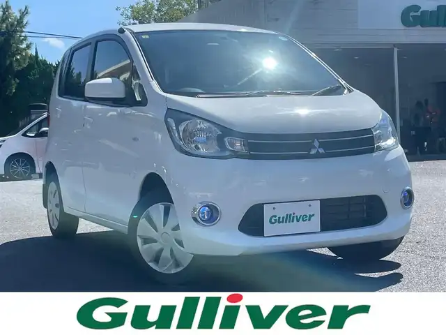 三菱 ｅＫワゴン M 島根県 2014(平26)年 6.4万km 白 4WD/純正オーディオ　/リモコンキー　/アイドリングストップ　/純正フロアマット