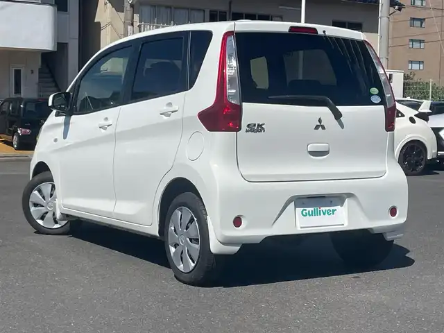 三菱 ｅＫワゴン M 島根県 2014(平26)年 6.4万km 白 4WD/純正オーディオ　/リモコンキー　/アイドリングストップ　/純正フロアマット