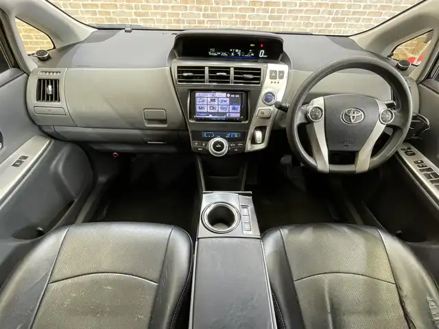 トヨタ プリウス α S Lセレクション 岩手県 2013(平25)年 14.5万km ブラック KENWOODナビ/カロッツェリアスピーカー/横滑り防止装置/オートライト/パワーステアリング/EVモード切り替え/ステアリングスイッチ/オートエアコン/ETC/パワーウィンドウ/ドアバイザー/純正フロアマット/社外１６インチアルミホイール/アイドリングストップ/盗難防止装置/純正ヘッドライト