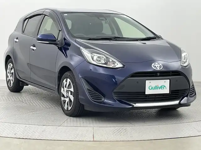 トヨタ アクア S スタイルブラック 新潟県 2021(令3)年 5.7万km ダークブルーマイカ トヨタセーフティセンス/純正SDナビ/　CD/Bluetooth/ワンセグ/パノラミックビューモニター/LEDオートライト/オートハイビーム/ステアリングリモコン/レーンディパーチャーアラート/パーキングサポートブレーキ/ドラレコ/ウィンカーミラー/電格ミラー/スマートキー/ビルトインETC