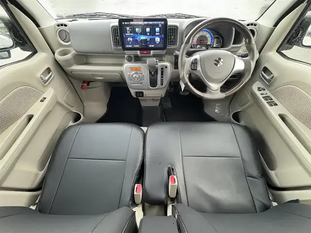 スズキ エブリィ ワゴン PZターボ スペシャル 大分県 2023(令5)年 0.4万km シルキーシルバーメタリック ・ナビ(CD/DVD/SD/BT)/・バックカメラ/・フルセグテレビ/・スズキセーフティサポート/・両側パワースライドドア/・オートステップ/・運転席シートヒーター/・ETC/・コーナーセンサー/・スマートキー/・プッシュスタートボタン/・アイドリングストップ