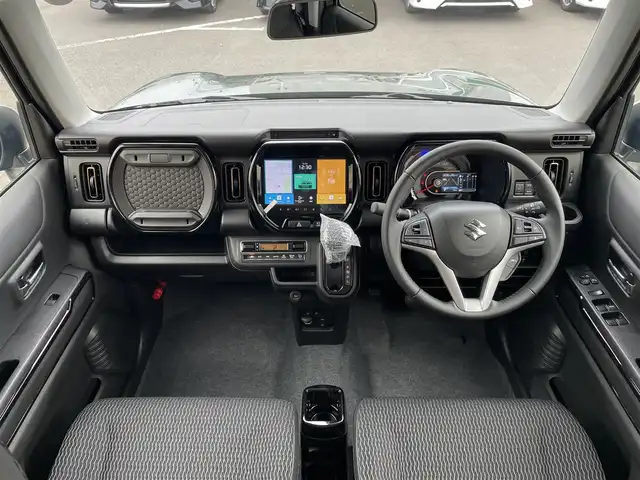 スズキ ハスラー HYBRID X 東京都 2025(令7)年 0.1千km クールカーキパールメタリック/ソフトベージュメタリック 届出済未使用車/純正9型ナビ/フルセグTV/CD/DVD/全方位モニター/シートヒーター/アダプティブクルーズコントロール/デュアルカメラブレーキ/車線逸脱警報機能/パーキングソナー/純正アルミホイール