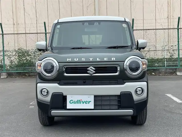 スズキ ハスラー HYBRID X 東京都 2025(令7)年 0.1千km クールカーキパールメタリック/ソフトベージュメタリック 届出済未使用車/純正9型ナビ/フルセグTV/CD/DVD/全方位モニター/シートヒーター/アダプティブクルーズコントロール/デュアルカメラブレーキ/車線逸脱警報機能/パーキングソナー/純正アルミホイール