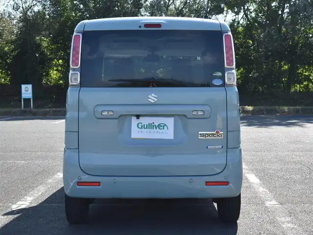 スズキ スペーシア HYBRID X 福岡県 2020(令2)年 5.6万km ライトブルー 社外SDナビ・フルセグTV/（Bluetooth・DVD再生可能）/両側パワースライドドア/スマートキー/セーフティサポート/バックカメラ/バックセンサー/運転席シートヒーター/ETC/新車時保証書/取扱説明書