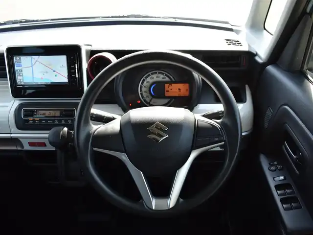 スズキ スペーシア HYBRID X 福岡県 2020(令2)年 5.6万km ライトブルー 社外SDナビ・フルセグTV/（Bluetooth・DVD再生可能）/両側パワースライドドア/スマートキー/セーフティサポート/バックカメラ/バックセンサー/運転席シートヒーター/ETC/新車時保証書/取扱説明書