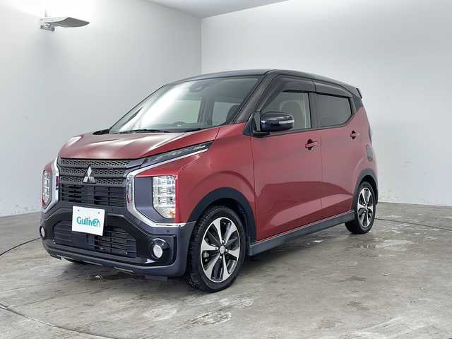 三菱 ｅＫクロス T 兵庫県 2019(令1)年 4.3万km アメジストブラック/レッドM ・社外ディスプレイオーディオ（Alexa・BT・スマートフォン連携）/・バックカメラ/・マイパイロット/・先進快適パッケージ/・Eアシスト/・衝突軽減ブレーキ/・車線逸脱警報/・車線逸脱防止支援/・クリアランスソナー/・LEDオートライト/・フォグランプ/・オートハイビーム/・シートヒーター/・オートホールド/・電動パーキングブレーキ/・ステアリングリモコン/・ドアバイザー/・アイドリングストップ/・ETC/・バニティミラー/・プッシュスタート/・スマートキー/・純正15インチアルミホイール/・フロアマット/・W＋サイドエアバック/・カーテンエアバック/・BLITZ製スロットルコントローラ（Power Thro）/・MITSUBA製ホーン（ALPHAII）/・社外サブウーハー