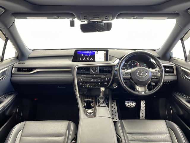 レクサス ＲＸ 200t Fスポーツ 愛知県 2016(平28)年 5.8万km グラファイトブラックガラスフレーク 純正ナビ/・フルセグ/・ＣＤ、ＤＶＤ、ＳＤ/・ＢＴ/・ＵＳＢ/・ＡＵＸ/・ラジオ/サンルーフ/ステアリングヒーター/前席シートヒーター/前席ベンチレーション/後席シートヒーター/後席電動格納/後席サンシェード/ヘッドアップディスプレイ/走行モード切替/オールオートウィンドウ/電動格納ミラー/電動リアゲート/ステアリングスイッチ/パドルシフト/左サイドカメラ