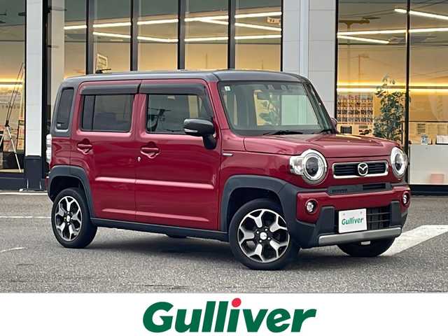 マツダ フレア クロスオーバー ハイブリッド XS 新潟県 2021(令3)年 4.8万km 赤Ⅱ カラーコード：DW6/純正SDナビ(CN-RZ765W)/(AM/FM/CD/DVD/SD/Bluetooth)/フルセグTV/バックカメラ/衝突軽減ブレーキ/レーンキープアシスト/コーナーセンサー/D/N席シートヒーター/前後ドライブレコーダー/オートライト/LEDヘッドライト/横滑り防止装置/スマートキー/スペアキー×1/プッシュスタート/アイドリングストップ/電動格納ミラー/純正フロアマット/取扱説明書/保証書