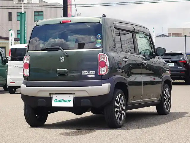 スズキ ハスラー Jスタイル Ⅱ 山形県 2016(平28)年 6.5万km クールカーキPM 4WD/デュアルカメラブレーキサポート/純正メモリナビ/　　【CD BT フルセグ USB AUX】/全周囲カメラ/HIDオートヘッドライト/ハーフレザーシート/シートヒーター/純正15インチアルミホイール/アイドリングストップ/ステアリングスイッチ/電動格納ウィンカーミラー/ミラーヒーター/フォグランプ/スマートキー