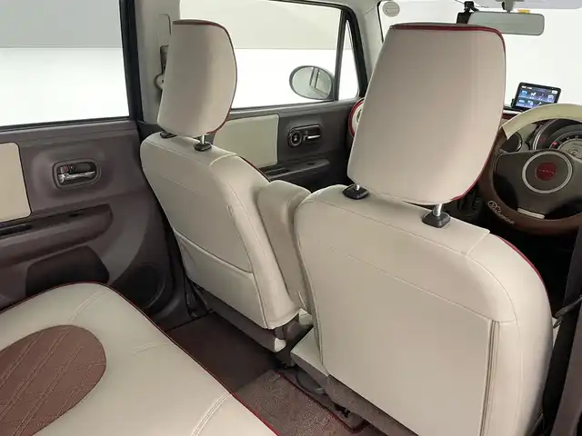 スズキ ラパン ショコラ X 兵庫県 2014(平26)年 5.3万km アーバンブラウンパールメタリック 社外ポータブルＳＤナビ　/ＥＴＣ　/前方ドライブレコーダー　/オートライト　/アイドリングストップ　/プッシュスタート　/社外マフラー　/ルーフキャリア　/純正フロアマット　/ＨＩＤヘッドライト　/スマートキー　/レザーシート