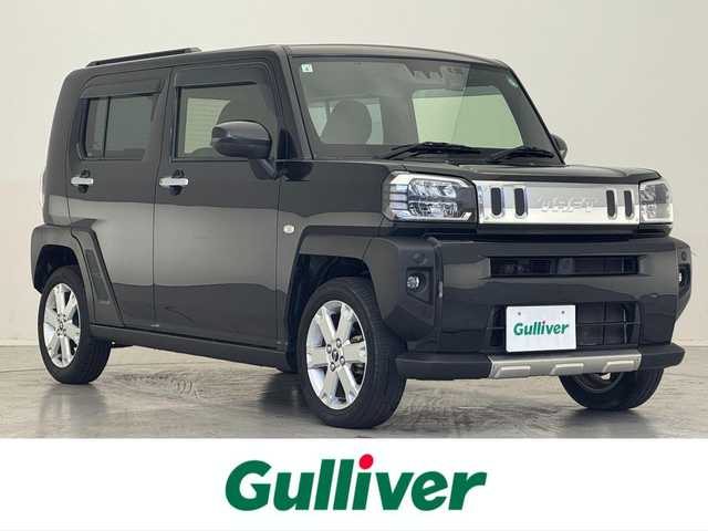ダイハツ タフト G 滋賀県 2021(令3)年 4.8万km ブラックマイカメタリック 社外ナビ/CD.DVD.Bluetooth.フルセグ/バックカメラ/衝突軽減ブレーキ/コーナーセンサー/前席シートヒーター/アイドリングストップ/ステアリングスイッチ/前後ドライブレコーダー/ETC/電子パーキング/ブレーキホールド/LEDヘッドライト/オートライト/レザー調シートカバー/ガラスルーフ/スマートキー/純正アルミホイール