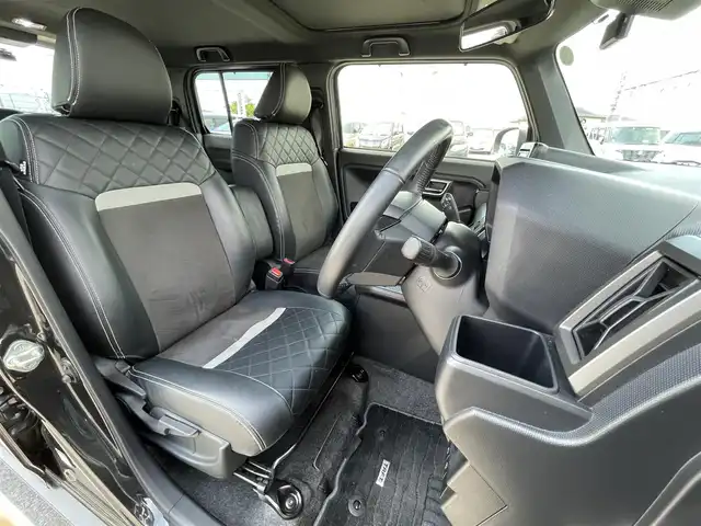 ダイハツ タフト G 滋賀県 2021(令3)年 4.8万km ブラックマイカメタリック 社外ナビ/CD.DVD.Bluetooth.フルセグ/バックカメラ/衝突軽減ブレーキ/コーナーセンサー/前席シートヒーター/アイドリングストップ/ステアリングスイッチ/前後ドライブレコーダー/ETC/電子パーキング/ブレーキホールド/LEDヘッドライト/オートライト/レザー調シートカバー/ガラスルーフ/スマートキー/純正アルミホイール