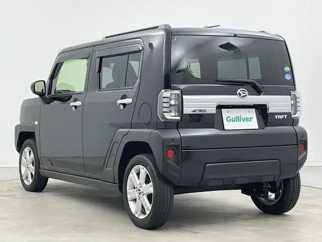 ダイハツ タフト G 新潟県 2021(令3)年 4.8万km ブラックマイカメタリック ストラーダSDナビ【CN-RE07WD】/　CD.DVD.Bluetooth.フルセグTV/バックモニター/衝突被害軽減ブレーキ/コーナーセンサー/前席シートヒーター/アイドリングストップ/ステアリングスイッチ/前後ドライブレコーダー/ETC/電子パーキング/ブレーキホールド/LEDヘッドライト/オートライト/レザー調シートカバー/ガラスルーフ/スマートキー/純正アルミホイール