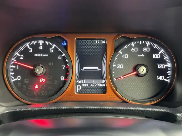 ダイハツ タフト G 新潟県 2021(令3)年 4.8万km ブラックマイカメタリック ストラーダSDナビ【CN-RE07WD】/　CD.DVD.Bluetooth.フルセグTV/バックモニター/衝突被害軽減ブレーキ/コーナーセンサー/前席シートヒーター/アイドリングストップ/ステアリングスイッチ/前後ドライブレコーダー/ETC/電子パーキング/ブレーキホールド/LEDヘッドライト/オートライト/レザー調シートカバー/ガラスルーフ/スマートキー/純正アルミホイール