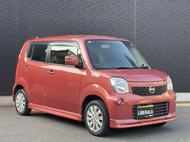 日産 モコ X 大分県 2012(平24)年 7.3万km ピンク 当店買取車両/保証書/取扱説明書/社外ナビ（AVIC-MRZ009）/DTV/Bluetooth/CD/DVD/バックカメラ/ハロゲンヘッドライト/レベライザー/純正14インチAW/純正フロアマット/純正ドアバイザー/スマートキー/電動格納ミラー