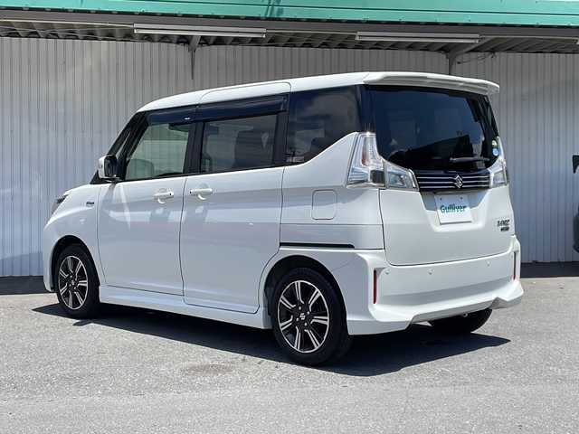 スズキ ソリオ バンディット HV MV 長野県 2019(令1)年 3.6万km ピュアホワイトP デュアルカメラブレーキサポート/純正８インチナビフルセグTV/バックカメラ/ビルトインETC/ドライブレコーダー/左側パワースライドドア/レーダークルーズコントロール/シートヒーター /保証書/取説/スペアキー