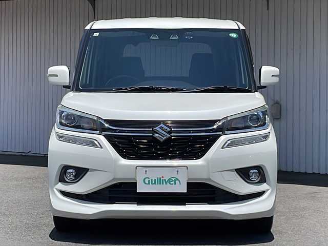 スズキ ソリオ バンディット HV MV 長野県 2019(令1)年 3.6万km ピュアホワイトP デュアルカメラブレーキサポート/純正８インチナビフルセグTV/バックカメラ/ビルトインETC/ドライブレコーダー/左側パワースライドドア/レーダークルーズコントロール/シートヒーター /保証書/取説/スペアキー