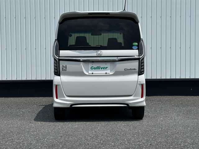 ホンダ Ｎ ＢＯＸ カスタム G EX ターボ ホンダセンシング 千葉県 2018(平30)年 3万km プラチナホワイトパール 純正8インチナビ/(フルセグTV BT CD DVD FM AM)/バックカメラ/衝突被害軽減システム/車線逸脱警報/クルーズコントロール/ハーフレザーシート/両側パワースライドドア/横滑り防止装置/ETC/アイドリングストップ/LEDヘッドライト/フォグランプ/オートライト/ウィンカーミラー/電動格納ミラー/純正15インチAW/シートリフター/プッシュスタート/スマートキー/フロアマット/ドアバイザー/スペアキー/取扱説明書/保証書
