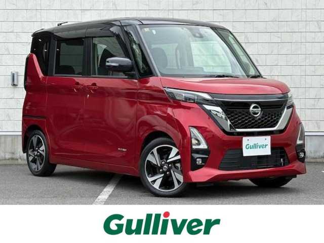 日産 ルークス HWS Gターボ プロパイロットED 大阪府 2020(令2)年 2.5万km スパークリングレッド/ブラック 純正9型ナビ/フルセグ/アラウンドビューモニター/プロパイロット/エマージェンシーブレーキ/車線逸脱警報/クリアランスソナー/両側パワースライドドア/ドライブレコーダー/ビルトインETC/電子パーキング/純正アルミホイール/プッシュスタート/スマートキー×2