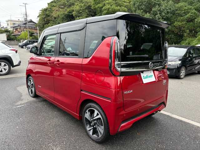 日産 ルークス HWS Gターボ プロパイロットED 大阪府 2020(令2)年 2.5万km スパークリングレッド/ブラック 純正9型ナビ/フルセグ/アラウンドビューモニター/プロパイロット/エマージェンシーブレーキ/車線逸脱警報/クリアランスソナー/両側パワースライドドア/ドライブレコーダー/ビルトインETC/電子パーキング/純正アルミホイール/プッシュスタート/スマートキー×2