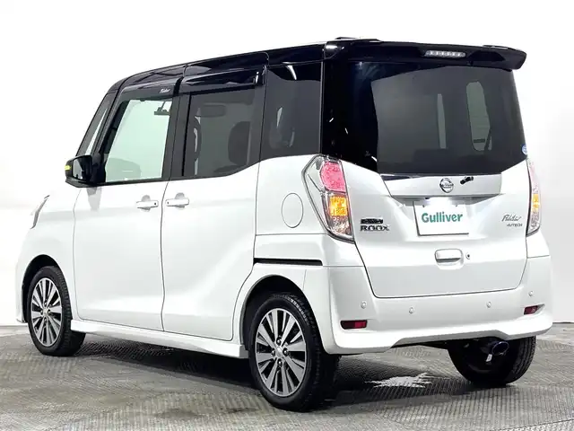 日産 デイズ ルークス ライダーHWSターボ 大阪府 2019(平31)年 3.1万km アメジストブラック/シルキーホワイト 純正9incナビTV 360カメラ シートヒーター 衝突軽減ブレーキ レーンアシスト オートハイビーム スマートキー プッシュスタート パワースライドドア 前後ドライブレコーダー ETC