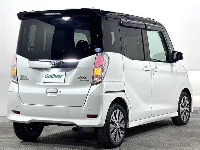 日産 デイズ ルークス ライダーHWSターボ 大阪府 2019(平31)年 3.1万km アメジストブラック/シルキーホワイト 純正9incナビTV 360カメラ シートヒーター 衝突軽減ブレーキ レーンアシスト オートハイビーム スマートキー プッシュスタート パワースライドドア 前後ドライブレコーダー ETC