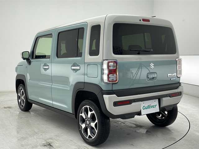 スズキ ハスラー HYBRID X 千葉県 2025(令7)年 0.1千km オフブルーメタリック/ソフトベージュメタリック 登録済未使用車/純正ナビ/　CD/DVD/Bluetooth/フルセグTV/スズキセーフティサポート/レーダークルーズコントロール/レーンキープアシスト/衝突軽減ブレーキ/クリアランスソナー/全方位カメラ/前席シートヒーター/LEDライト/フォグランプ/スマートキー/スペアキー有