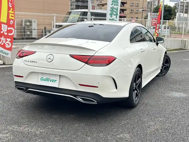 メルセデス・ベンツ Ｍ・ベンツ ＣＬＳ２２０ｄ スポーツ エクスクルーシブPKG 大分県 2022(令4)年 1.1万km ダイヤモンドホワイト 〇革シート/〇サンルーフ/〇純正メーカーナビ/　ラジオ・BT・フルセグ/〇全方位カメラ/〇ETC/〇社外レーダー/〇シートヒーター/〇エアーシート/〇ACC/〇LKA/〇BSM/〇パドルシフト/〇HUD/〇ブルメスターサウンドシステム/〇ステアリングスイッチ/〇純正LEDヘッドライト/〇純正バックフォグ/〇パワーバックドア/〇アイドリングストップ/〇前後ドライブレコーダー/〇前席3wayメモリーシート/〇パワーシート/〇保証書/〇取扱説明書/〇スペアキー